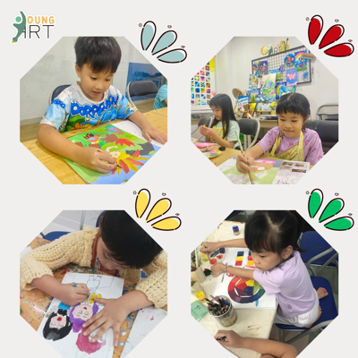 tai-lop-hoc-youngart-cac-be-duoc-tu-do-thoa-thich-voi-dam-me-cua-chinh-minh