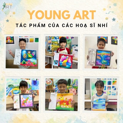 tự-hào-khoe-thành-phẩm-sau-buổi-học-của-các-hoạ-sĩ-nhí-tại-young-art